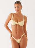 Airlie Scrunch Bikini Bottoms - Yellow