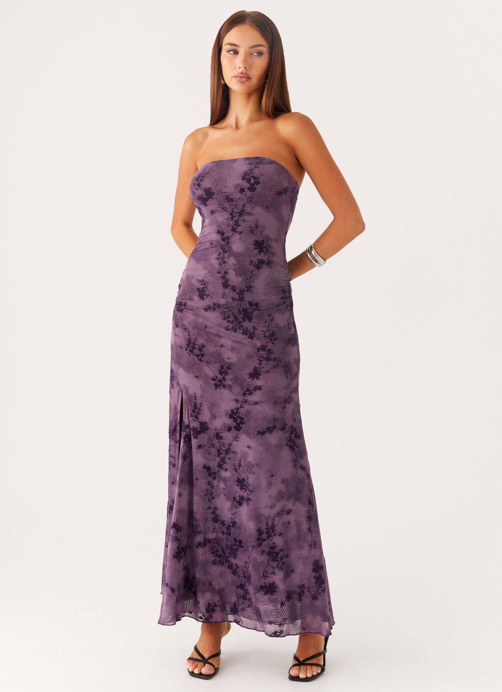 Alexandrite Midi Dress - Purple