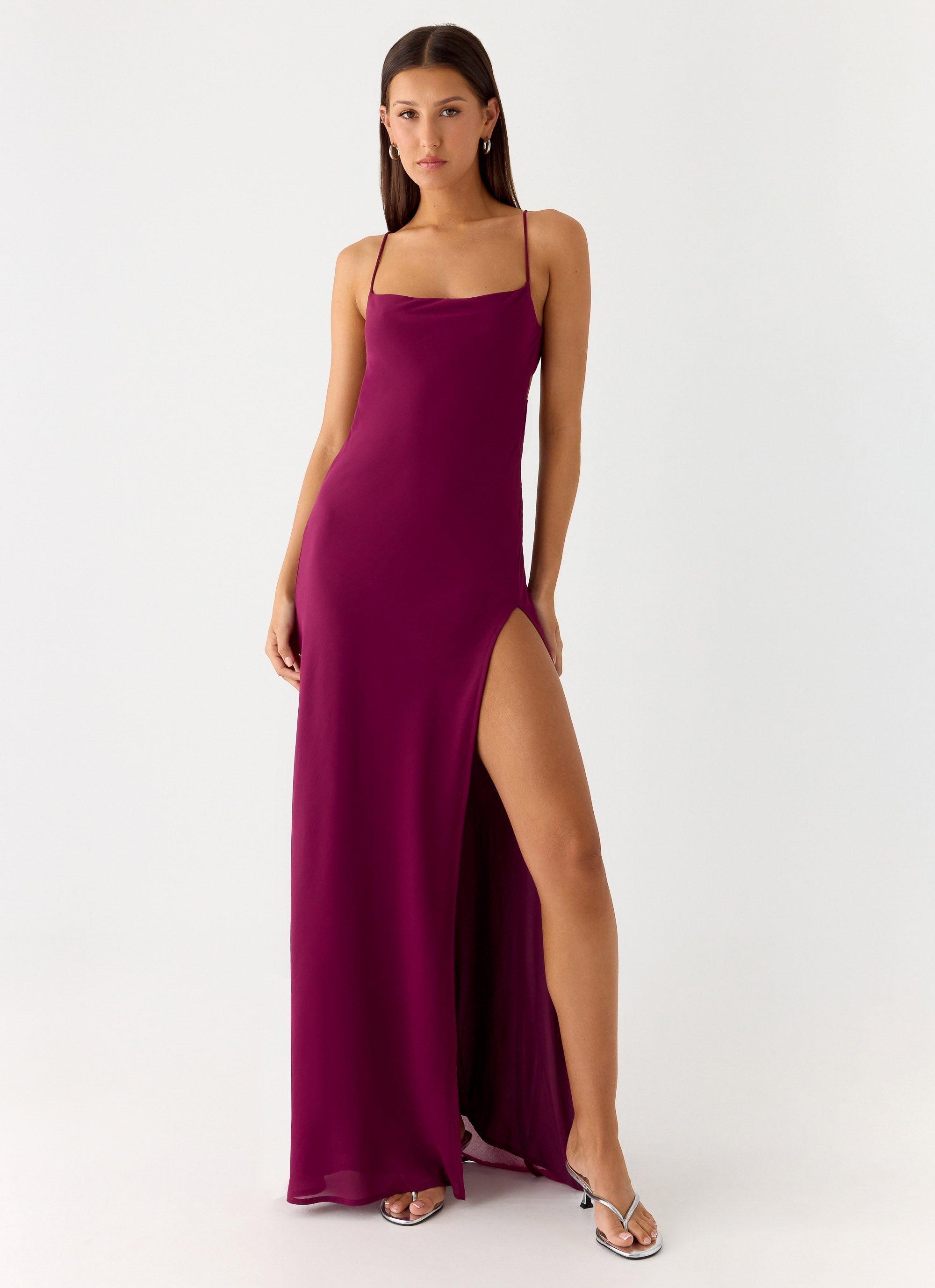 Alouette Maxi Dress - Plum