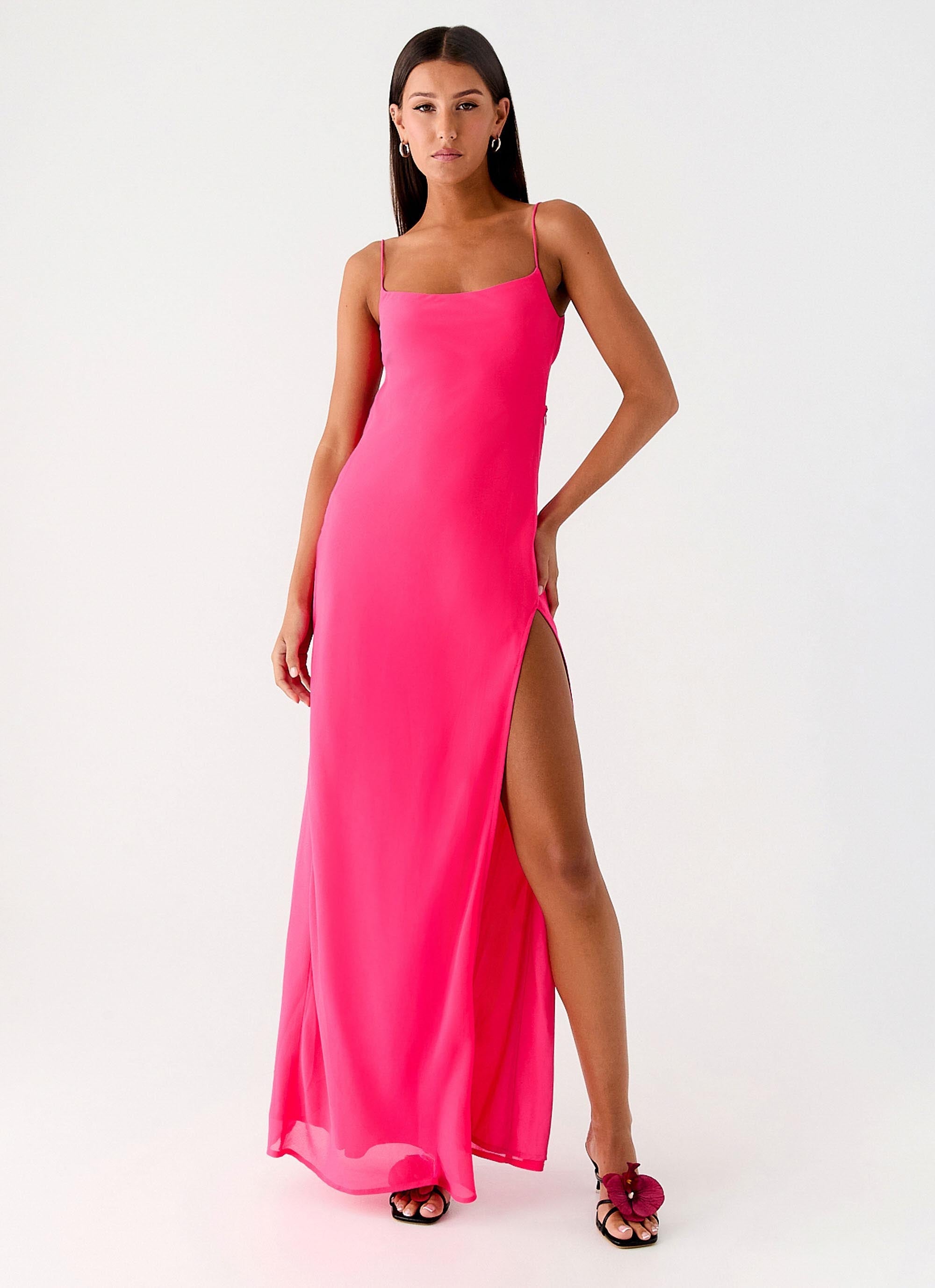 Alouette Maxi Dress - Fuchsia